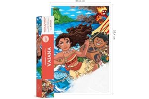 Poster Disney Vaiana: Colorie les chiffres et découvre l'image