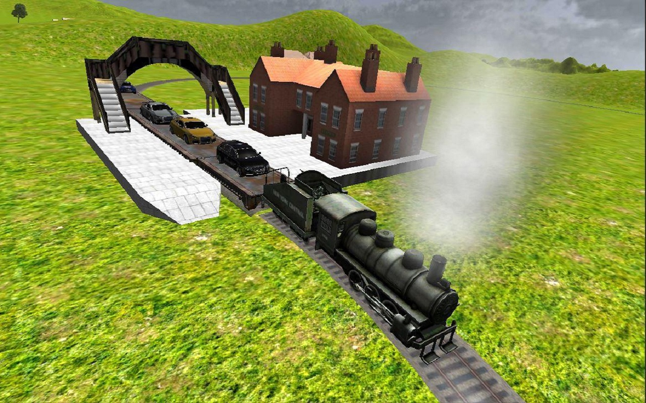 Cargo Train Car Transporter Simulator 3D Real Railway Train Driving
