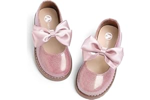 FUPPIA Toddler Girl Dress Shoes-Little Girl Mary Jane Shoes School Uniform Shoes Wedding Party Casual Soft Walking