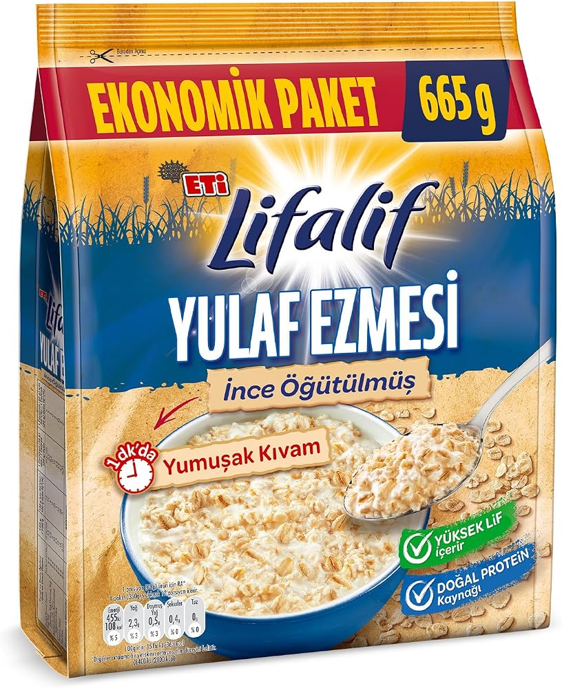 Eti Lifalif İnce Öğütülmüş Yulaf Ezmesi 665 g