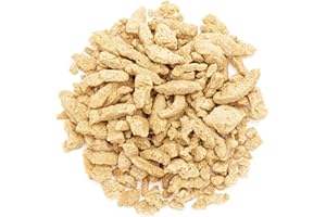 Yakeba | Soja texturizada ecológica | Lonchas | 500g | Sin OGM | Calidad ecológica I Cultivo europeo | Perfecto sustituto de la carne | Proteína de soja | En salsas de nata, con fideos y mucho más