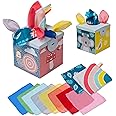 Taf Toys Wonder Baby Tissue Box Toy for Infants & Toddlers. Baby Sensory Box. Tummy Time Toy Colourful Pull Scarves & Crinkling Blankies. Educational Learning Toy. Suitable for 12 months +