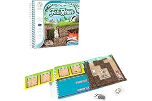 SmartGames | Fox Terrier | Jeu de Réflexion Enfant 5+ | 48 Défis | 1 Joueur | Creusez des Tunnels pour Aider Les Animaux à Trouver Leur Terrier | Développe Logique | Jeu Magnétique | Idée Cadeau