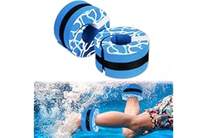 BOOSTEADY Swim Aquatic Cuffs,High-Density EVA Water Aerobics Float Ring Fitness Pool Exercise Weights Set, Water Ankles Arms Belts with Adjustable Float for Swim Fitness Training