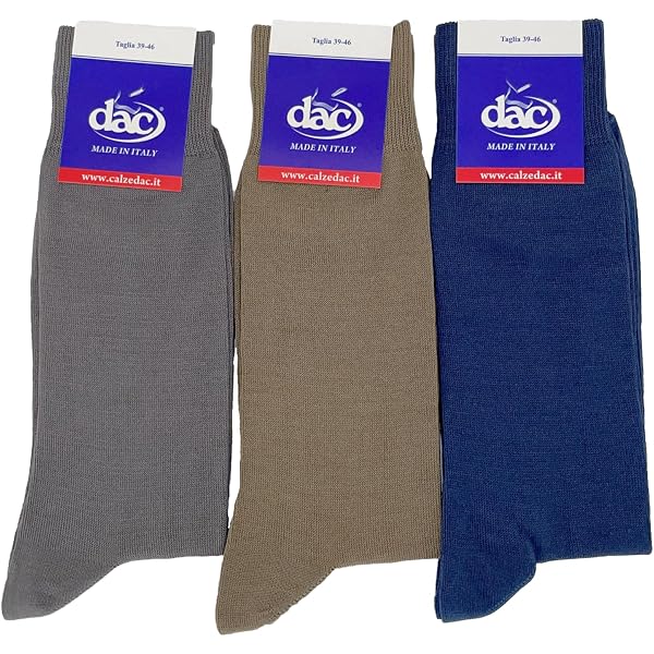 DAC CALZEDAC UOMO CALZA FANTASIA IN CALDO COTONE (ROMBI, RIGHE, POIS) - CALDO COTONE 6 PAIA - IN MORBIDO COTONE ELASTICIZZATO - TAGLIA UNICA UOMO 39/46 (LUCA CORTO 6 PAIA