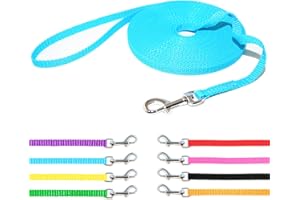 Hunde Design Mini Schleppleine (10m / 10mm, Schwarz)