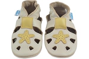 Weicher Leder Babysandalen - Lauflernschuhe Krabbelschuhe Babyschuhe Sommerschuhe Kinder Sandalen mit Wildledersohlen. Junge Mädchen Kleinkind Ab 0-6 Monate bis 18-24 Monate