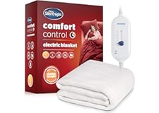 Silentnight Comfort Control Electric Blanket - Heated Underblanket with 3 Heat Settings, Fast Heat Up, Overheat Protection an