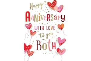 Avant Garde Studios Happy Anniversary To You Both Card - 9 x 6 inches