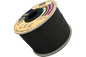 VILIGO Paracord 550 - Type III (3,8 mm) - Tresse en nylon, 7 fils internes - Idéal pour le camping, pour projets DIY, création de bracelets et accessoires (15 m, Venom)