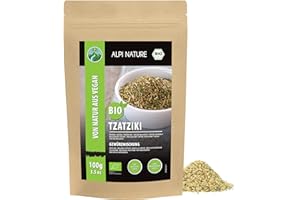 Alpi Nature Condimento Orgánico para Tzatziki 100g, Especias Griego para Gyros, Tzatziki y Untables