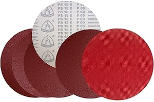 Klingspor PS 18 EK Schleifscheibe | inklusive Klingspor CS 396 Y Klettbelag | Ø 300 mm | ungelocht (GLS 0) | 5-teiliges Premium-Set plus Klettbelag | gemischte Körnungen