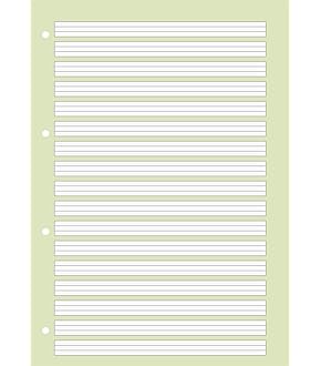 LANDRÉ Schulblock DIN A4 Lineatur 29 - Rautiert Mit 4-fach Lochung - 50 Blatt 70g/m²