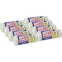 100 Sacchetti Di Plastica Con Manici | 33x48x58 Cm | Resistenti E Riciclabili | Ideali Per Spesa, Asporto E Freezer - 2