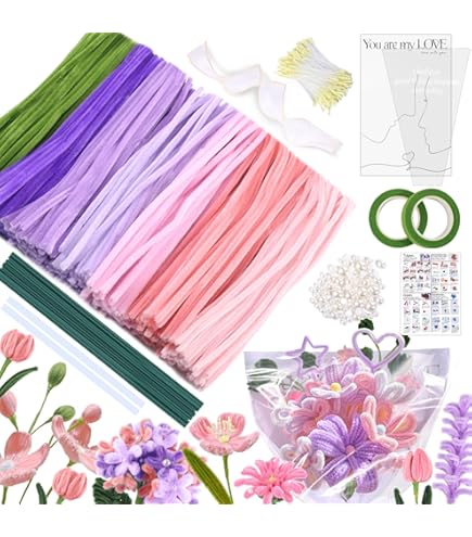 Dreamtop Cure Pipe, 400 Pièces Fil Chenille Loisir Creatif