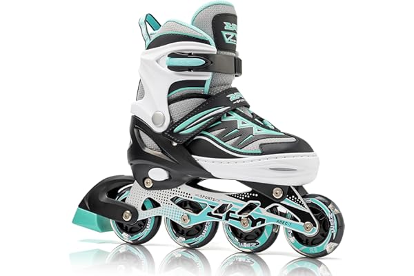 2PM SPORTS Cytia Taille réglable en Ligne de Patins en Ligne à Pleine lumière LED Roues, Rollers en Ligne pour pour Enfants, Femmes et Hommes