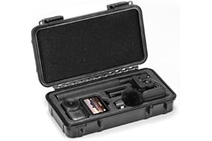 AMAZEAR Twarde Etui na Akcesoria do DJI Osmo Nano, Twarda Obudowa Chroniąca DJI Osmo Nano do Przechowywania, Podróży, Łatwego Przenoszenia, Wodoodporne Etui EVA + ABS - Czarny