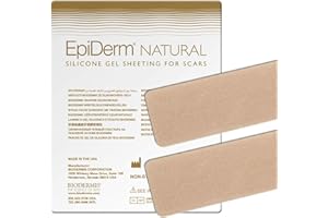 ‎BIODERMIS EPIDERM NATURAL SILIKON NARBENPFLASTER GEGEN NARBEN EpiDerm Natural Silikon Narbenpflaster Silikonfolie gegen Narben "Doppel-Streifen" 3,6x30 cm (1x2 St.) / Narbenpflaster gegen Narben Silicone Pad von Biodermis