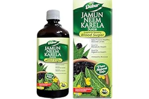 Dabur Jamun Neem Karela Juice - 1L | Promotes Healthy Glucose Levels | Good for Metabolic & Digestive Health | Ayurvedic Heal