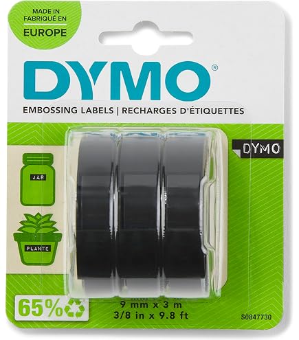 Produktbild von DULA Etikettenband Kompatibel Mit Dymo D1 45800 – 19mm X 7m, Schwarz Auf Transparent, Thermodruck