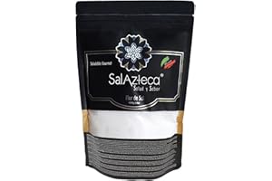 SALAZTECA SALUD Y SABOR Sal Azteca/Flor de Sal de Manantial - Menos Sodio, 100% Pura y Natural, sin Refinar. Rica en Magnesio y más Minerales. Gourmet por Excelencia (Bolsa 454 g)