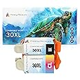 2 XL (FULL SET) Compatible Kodak 30XL (30B & 30CL) Ink Cartridges for Kodak Hero 2.2 3.1 4.2 5.1 ESP 1.2 3.2 C100 C110 C115 C300 C310 C315 C330 C360 Office 2100 2150 2170 - Black/Colour, High Capacity
