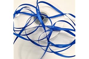 CaPiSo 100m Satinband 3mm Schleifenband Geschenkband Dekoband Satin Hochzeit Weihnachten Weihnachtsband (Königsblau)