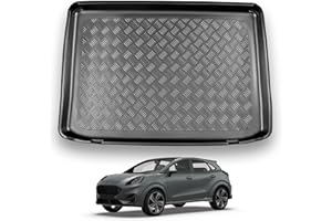 NOMAD Ford Puma (2019+) Boot Liner [Upper Boot Position] Tailored Fit Car Floor Mat Protector Non Slip Waterproof Raised Edges Compatible Custom Fit Accessory Black Dog & Pet Friendly