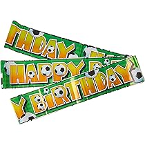 Heboland Voetbaldecoratie, verjaardag, kinderen, feestserviesset, 127 stuks papieren borden, kinderverjaardag, voetbalbekers, servetten, rietjes, tafelkleed en banner voor voetbaldecoratie, 25 gasten