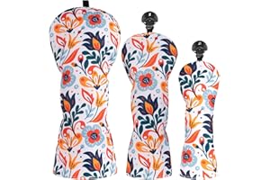 CRAFTSMAN Golf Copritesta per mazze da golf, confezione da 3 pezzi, per driver Woods Hybrirds