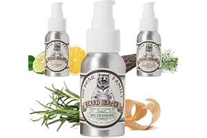 Baume Barbe Hommes Mr Bear Family - Nature - Crème Barbe Hydratante pour une Barbe Fournie et Saine - Produit Barbe Vegan Hommes - Baume barbe Styling - 50ml