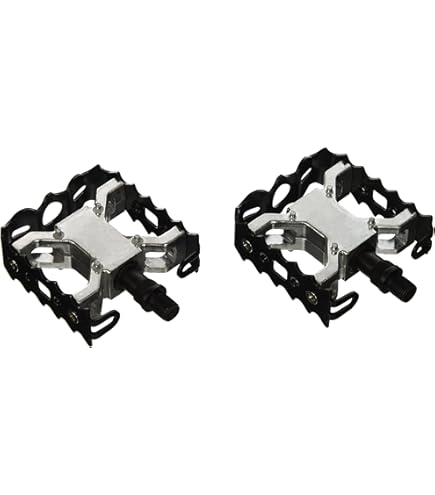 Paire De Pédales Vtt Aluminium Monobloc Filetage 9/16 - Livrée Avec