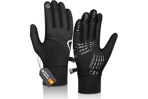 Alaplus Invierno Cálido Guantes de Ciclismo Hombres Mujeres A Prueba de Viento Pantalla táctil Guantes de Invierno Guantes Deportivos Unisex Running Guantes Elástico Transpirable Antideslizante