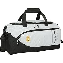Safta Borsa Scuola Media Real Madrid Attrezzature 25/26 - 26x12x15 Cm, 5L, Adattabile Al Carrello, Poliestere Resistente