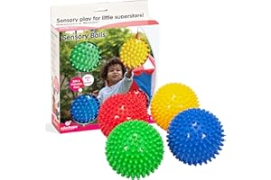 Edushape 10cm Sensory Balls Pack of 4 (Colours Vary)