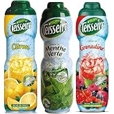 Lot of 3 syrups lemon, grenadine and mint 3X0.6L
