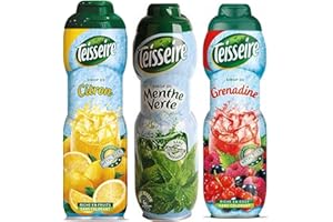 TEISSEIRE Lote de 3 siropes de limón, granadina y menta 3X0,6L