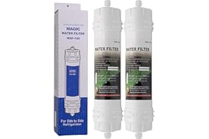 Magic Water Filter WSF-100 | Pacco da 2 - Filtro dell’Acqua per Frigorifero Samsung - Cartuccia filtrante Acqua Esterno per frigo Americano - Filtri WSF100