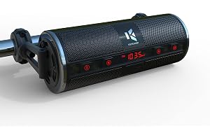 KSPEAKER Motorcykelhögtalare, Bluetooth, vattentätt ljudsystem, inbyggd förstärkare, 3-tums metall MP3-spelare, perfekt för ATV och skotrar