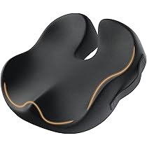 Hoxx Wolkenthron Orthopaedic Seat Cushion, Ergonomic Gel Seat Cushion for Office Chair and Car, Coccyx Relief, Promotes Ideal Posture and Seat Ring for More