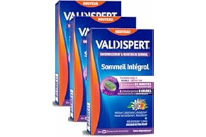 VALDISPERT - Sommeil Intégral - Endormissement et Maintien du Sommeil mélatonine 1,9mg - 3 Boites de de 30 Comprimés bicouches (3)