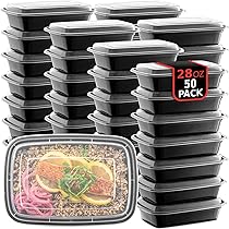 Freshware Meal Prep Behälter – 150 Stück, 1-Fach, 800 Ml – BPA-frei, Mikrowellen- & Spülmaschinenfest – Stapelbar Für Küche & Büro