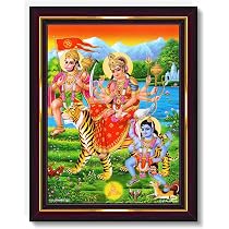 Pavan Photo Laminations Goddess Durga Devi Hanuman Kala Kaal ...