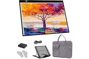 MACTING A3 Leuchtkasten, Wiederaufladbare LED Light Pad Ultradünne Tracing Light Box mit 3 Beleuchtungsoptionen, Kunst Zeichenbrett für Diamant Malerei Skizzieren Animation