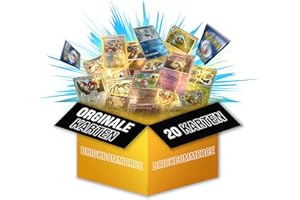 BRICKCOMMERCE 20 Pokemon Karten Reverse Holo Glitzer Deutsch, Seltene Holographische Reverse Karten aus aktuellen Sets, Original Pokemon Karten für Sammler, Pokemon Sammelkarten, Fans