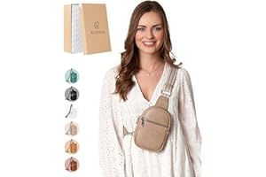 Vantamo Crossbody Bags for Women: RFID Blocking Vegan Leather Sling Bag with Anti-Pickpocket Clip - Trendy & Compact, Secure Style for Everyday Use with Peace of Mind Promise -3 Sizes, 6 Colors