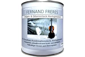 NC- Gitarrenlack Geigenlack Antik Geige Gitarre Lack 250ml TRANSPARENT Premium Nitro- Kunstharz Kombination