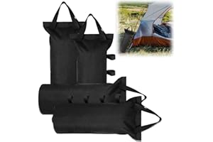 MOLBORY Lot de 4 sacs de sable pour tonnelle, poids pour tonnelle, 600D Oxford, épaississant, lestage, sacs de sable à lester, pavillon, parasol, trampoline, extérieur (50 x 15 cm)