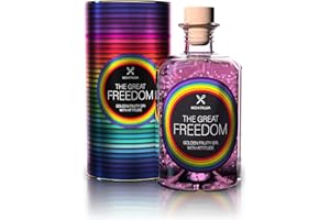 ‎MICHI PALMA Michi Palma | The Great Freedom (1 x 0.5 l) | Premium Golden-Fruity Spirituose auf Gin-Basis | Mit 23 Karat reinem Blattgold und edler Geschenkverpackung | Goldene Gin-Geschenkidee
