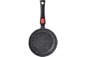 Kamberg Sartén 20 cm, mango extraíble, aluminio fundido, revestimiento piedra antiadherente, todos los incendios, incluida la inducción, sin PFOA
